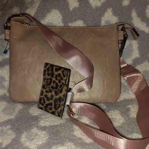 Stylish Blush Pink Crossbody Bag